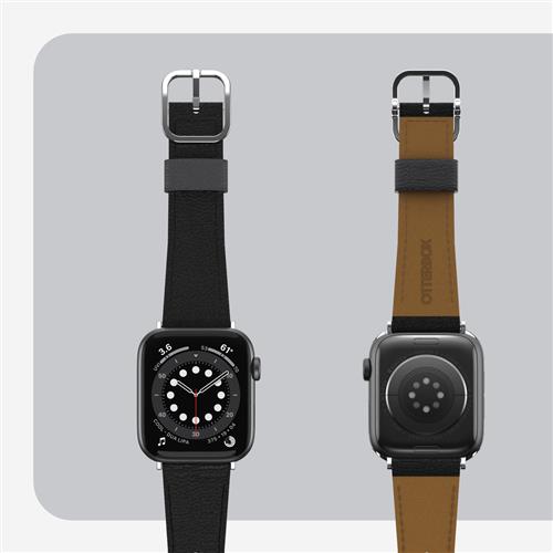 OB SYMTR APPLE WATCH BAND 10-L 44/45/46mm Noir Ash - black