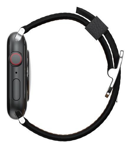 OB SYMTR APPLE WATCH BAND 10-L 44/45/46mm Noir Ash - black