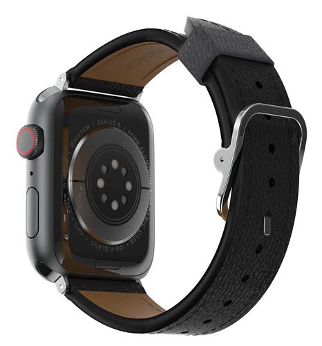 OB SYMTR APPLE WATCH BAND 10-L 44/45/46mm Noir Ash - black