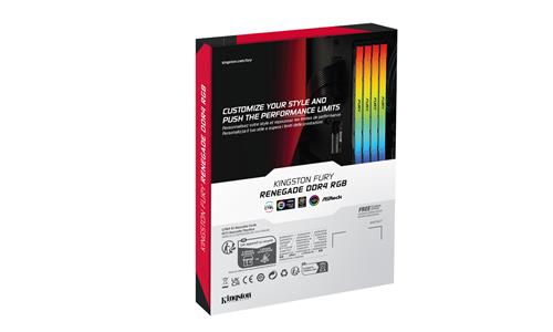 128GB DDR4-3600MT/S CL18 DIMM (Kit of 4) FURY Renegade RGB