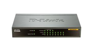 D-Link DES-1008PA switch di rete Non gestito Fast Ethernet (10/100) Supporto Power over Ethernet (PoE) Nero