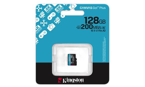 128GB MSDXC CANVAS GO PLUS 200R Gen4 A2 U3 Single Pack w/o ADP