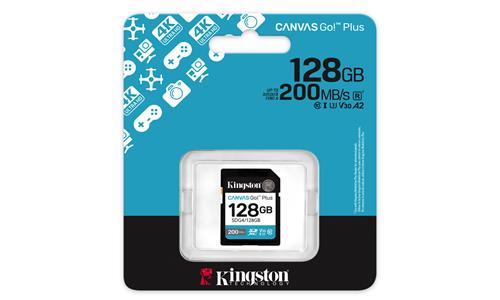 128GB SDXC CANVAS GO PLUS 200R Gen4 C10 UHS-I U3 V30 200MB/s