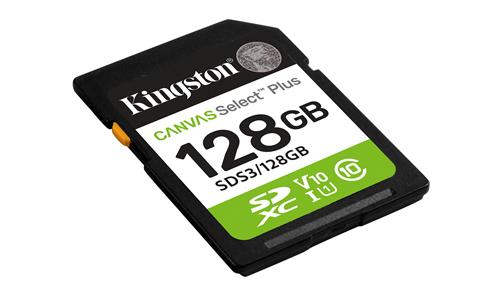 128GB SDXC CANVAS SELECT PLUS Gen3 150MB/s C10 UHS-I U1 V10
