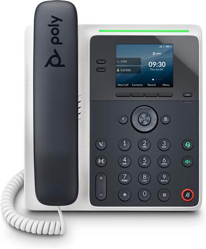 POLY Edge E100 IP Phone and PoE-enabled telefono IP Nero IPS