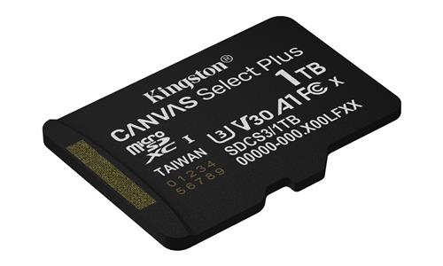 1TB MICROSDXC CANVAS SELECT+ Gen3 150MB/s A1 Card + Adapter