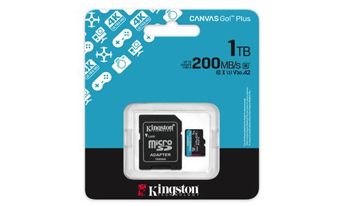 1TB MSDXC CANVAS GO PLUS 200R Gen4 A2 U3 V30 Card + Adapter