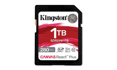1TB SDXC CANVAS REACT PLUS U3 UHS-II 280R/150W V60 Full HD/4K