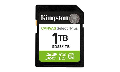 1TB SDXC CANVAS SELECT PLUS Gen3 150MB/s C10 UHS-I U3 V30