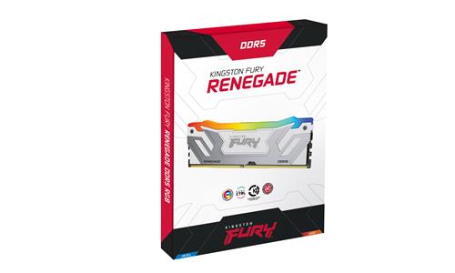 24GB DDR5-8400MT/S CL40 CUDIMM FURY Renegade RGB White XMP