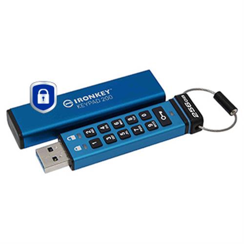 256GB IRONKEY KEYPAD200 AES-256 FIPS 140-3 LVL 3(PENDING) ENCRYP