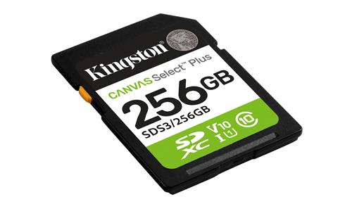 256GB SDXC CANVAS SELECT PLUS Gen3 150MB/s C10 UHS-I U1 V10