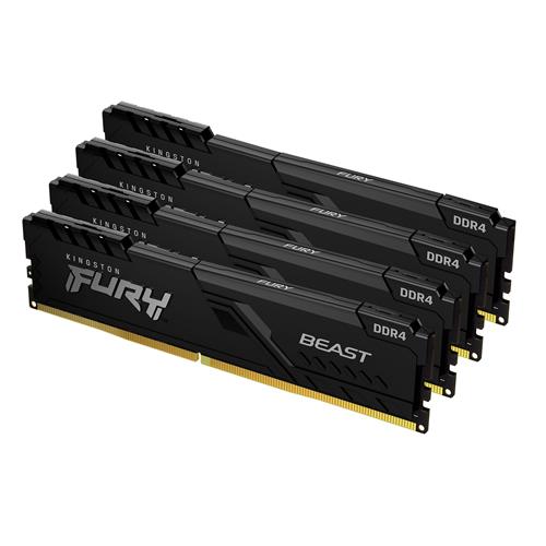 32GB DDR4-3200MHZ CL16 DIMM (Kit of 4) FURY Beast Black