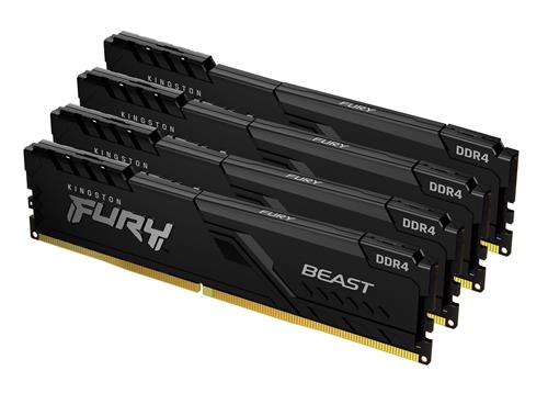 32GB DDR4-3600MHZ CL17 DIMM (Kit of 4) FURY Beast Black