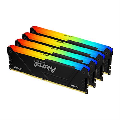 32GB DDR4-3600MT/S CL17 DIMM (Kit of 4) FURY Beast RGB