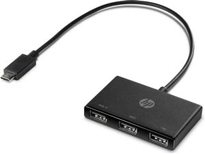 HP Concentrador USB-C a USB-A USB 3.2 Gen 1 (3.1 Gen 1) Type-C Nero