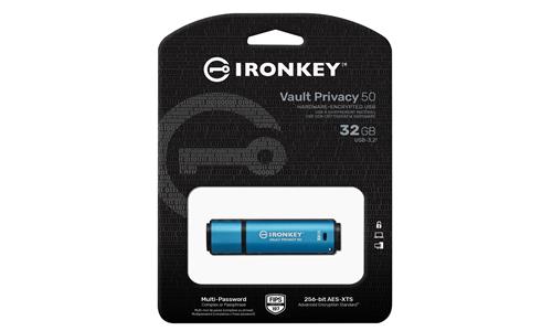 32GB IRONKEY VAULT PRIVACY 50 AES-256 ENCRYPTED FIPS 197