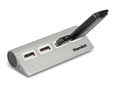 Hamlet 4 port Hub usb 2.0 a 4 porte 480 Mbps