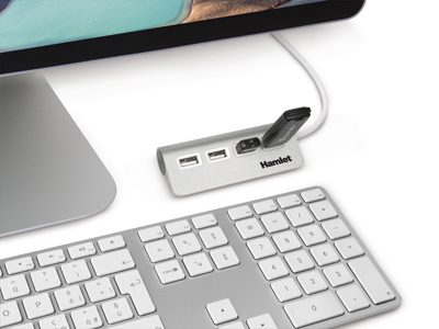 Hamlet 4 port Hub usb 2.0 a 4 porte 480 Mbps