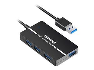 HUB 4 PORTE USB 3.0 COMPATTO AUTOALIMENTATO - SPESSORE 11 MM