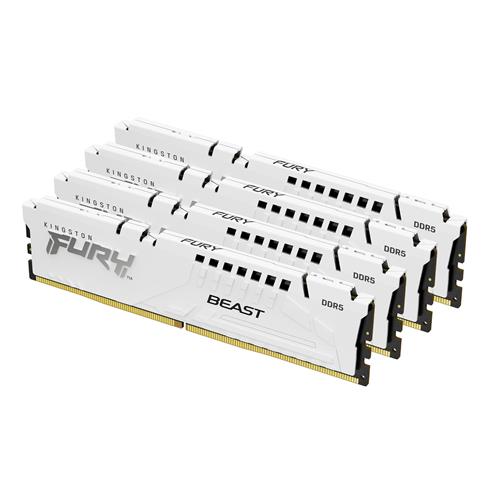 64GB DDR5-5600MT/S CL40 DIMM (KIT OF 4) FURY BEAST WHITE XMP