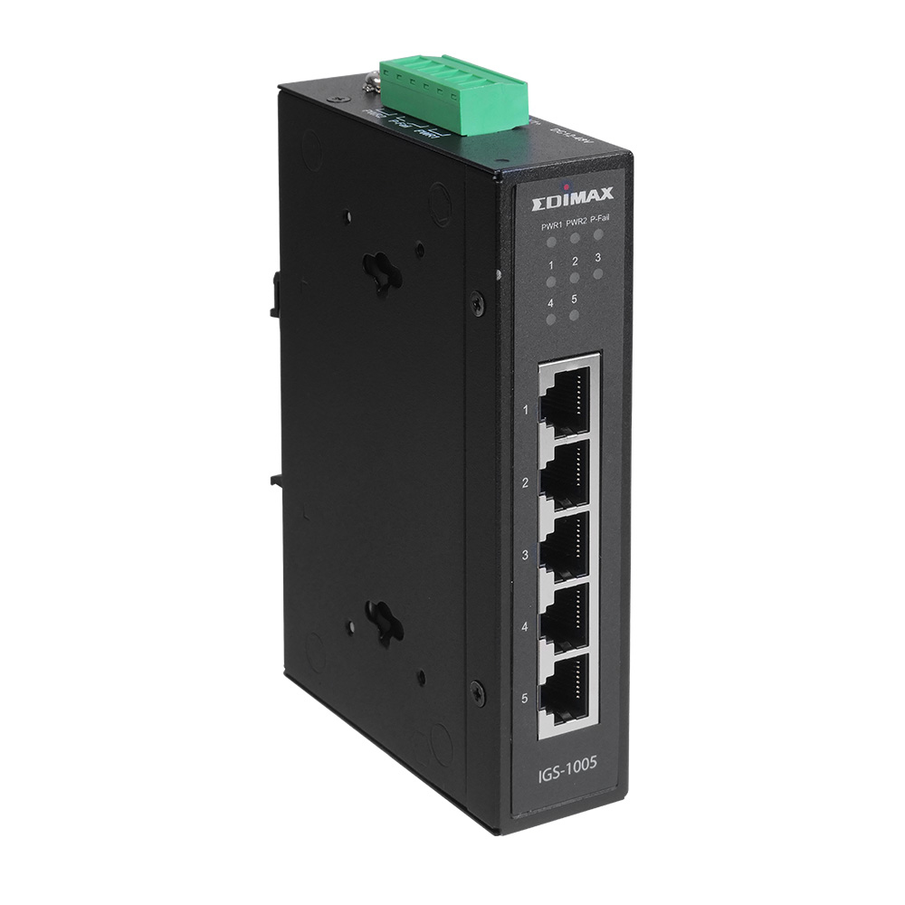 Edimax IGS-1005 switch di rete Non gestito L2 Gigabit Ethernet (10/100/1000) Nero