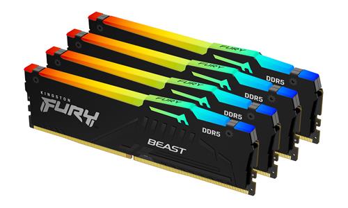 64GB DDR5-6000MT/S CL40 DIMM (KIT OF 4) FURY BEAST RGB XMP