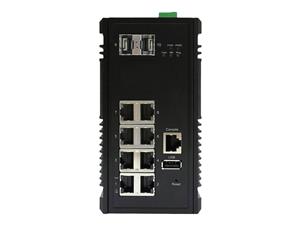 INDUSTRIAL 8-PORT GIGABIT MANAGED SWITCH 2 SFP SLOTS