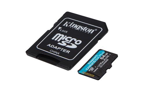 64GB MSDXC CANVAS GO PLUS 200R Gen4 A2 U3 V30 Card + Adapter