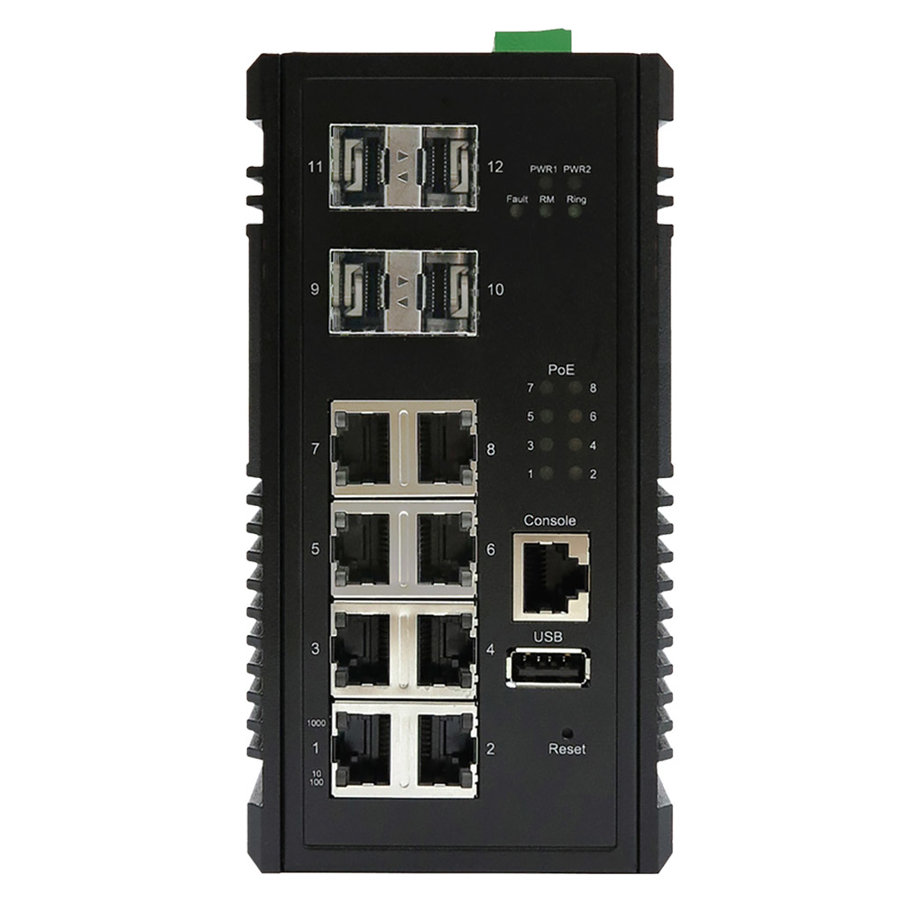 Edimax IGS-5408P switch di rete Gestito Gigabit Ethernet (10/100/1000) Supporto Power over Ethernet (PoE) Nero