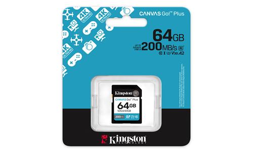 64GB SDXC CANVAS GO PLUS 200R Gen4 C10 UHS-I U3 V30 200MB/s