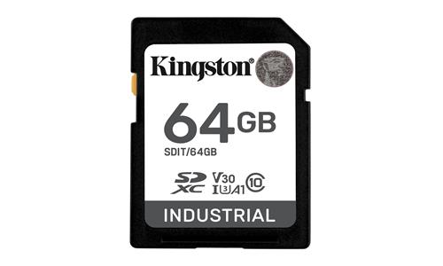 64GB SDXC INDUSTRIAL C10 -40C to 85C UHS-I U3 V30 A1 pSLC