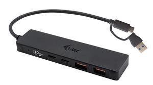 i-tec Metal C31HUBMETAL2A2C hub di interfaccia USB 3.2 Gen 1 (3.1 Gen 1) Type-C 10000 Mbit/s Nero