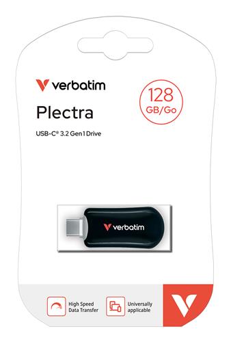 PLECTRA USB-C FLASH DRIVE BLACK 128GB