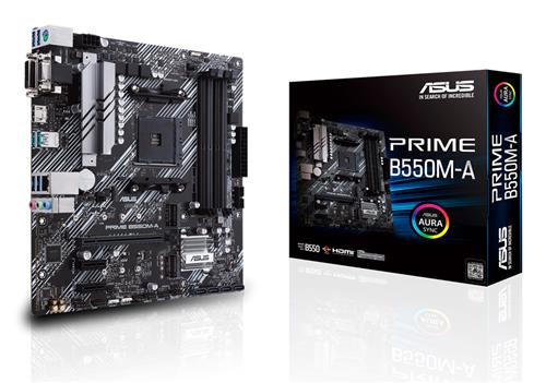 PRIME B550M-A//AM4 B550 DUAL M.2 HDMI AURA MB