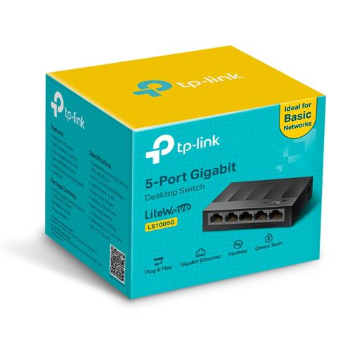 TP-Link LS1005G switch di rete Non gestito Gigabit Ethernet (10/100/1000) Nero