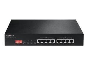 LONG RANGE 8-PORT FAST ETHERNET POE+ SWITCH WITH DIP SWITCH