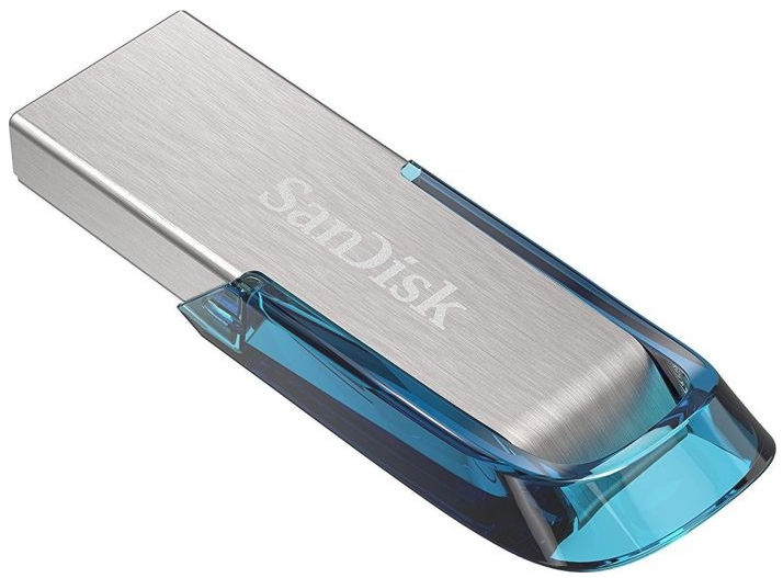 SanDisk Ultra Flair unità flash USB 64 GB USB tipo A 3.2 Gen 1 (3.1 Gen 1) Blu, Argento