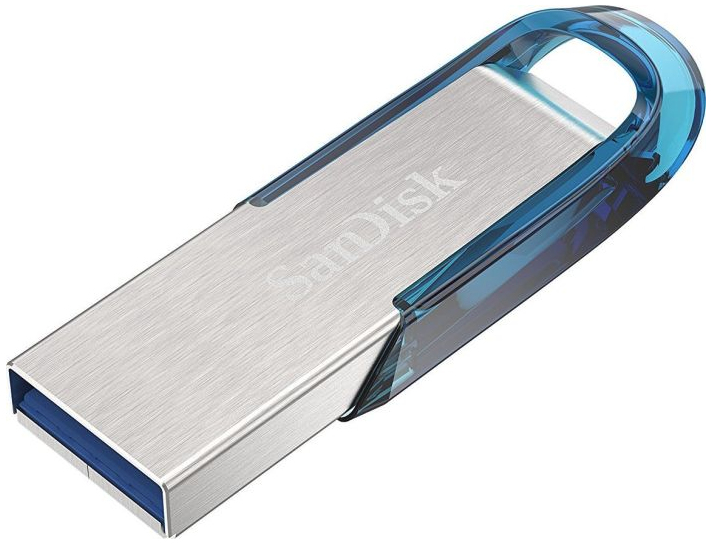 SanDisk Ultra Flair unità flash USB 64 GB USB tipo A 3.2 Gen 1 (3.1 Gen 1) Blu, Argento