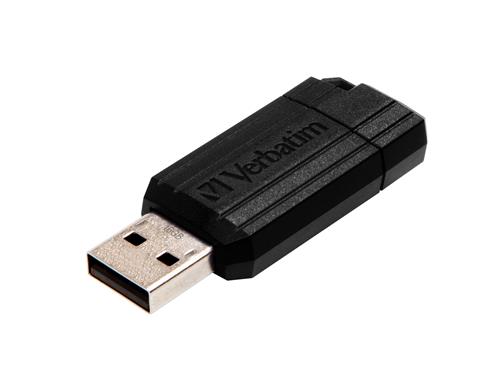 USB DRIVE 2.0 PINSTRIPE 16GB BLACK