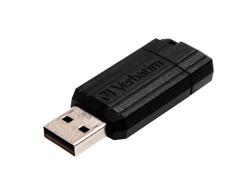 USB DRIVE 2.0 PINSTRIPE 64GB BLACK