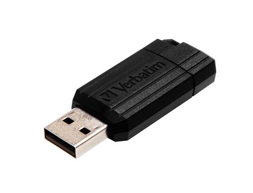USB DRIVE 2.0 PINSTRIPE 8GB BLACK