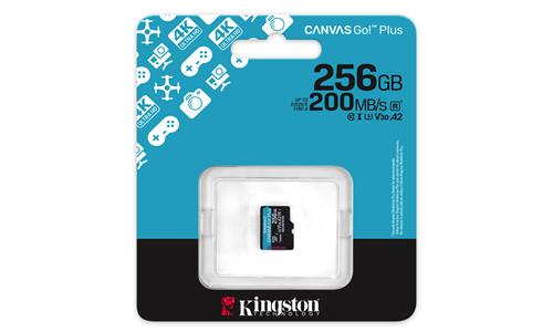 256GB MSDXC CANVAS GO PLUS 200R Gen4 A2 U3 Single Pack w/o ADP