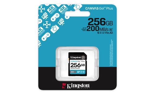 256GB SDXC CANVAS GO PLUS 200R Gen4 C10 UHS-I U3 V30 200MB/s