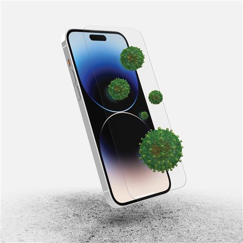 OB PREM GLASS IPHONE 14 PROMAX ANTIMICROBIAL APPLE CLEAR