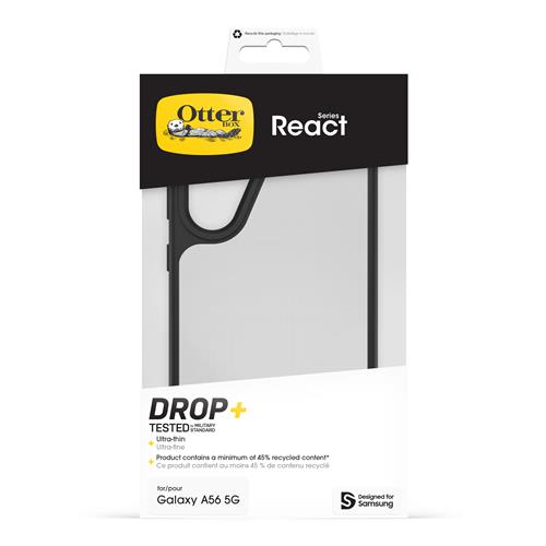 OB REACT GALAXY A56 5G Black Crystal - clear/black