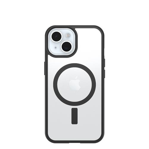 OB REACT MAGSAFE APPLE IPHONE 16e/15/14/13 BlackCryst-clear/bl