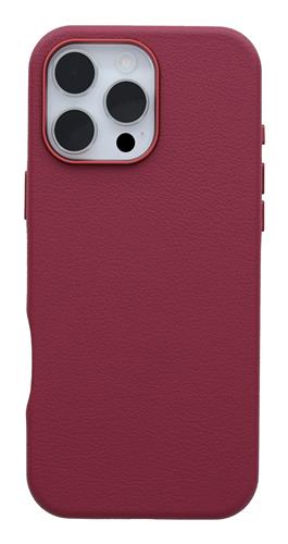 OB SYM CACTUS LEATHER APPLE iPhone 16 ProMax MaroonBells-red