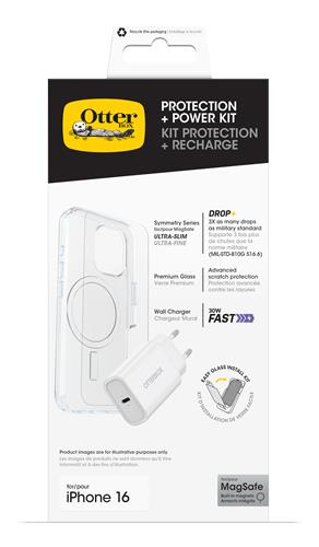 OB SYM CLEAR MAGSAFE/PREM GLASS EU USB-C Wall Char30W-white