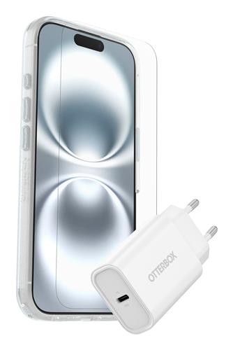 OB SYM CLEAR MAGSAFE/PREM GLASS EU USB-C Wall Char30W-white